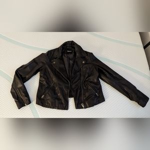 Madewell Washed Leather Jacket with Brass Hardware